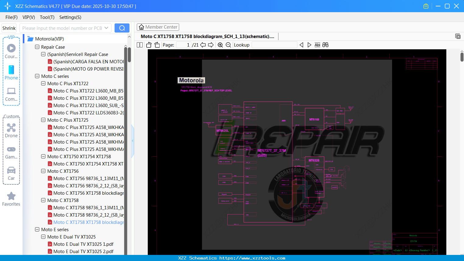 Motorola Moto C XT1758 XT1758 Blockdiagram_SCH_1_13(schematic)